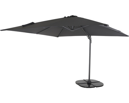 Siena Garden Califorina zweefparasol, 300 x 300 cm, antraciet