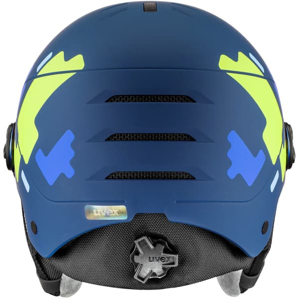 Casque de ski UVEX ROCKET JR VISOR BLUE PUZZLE