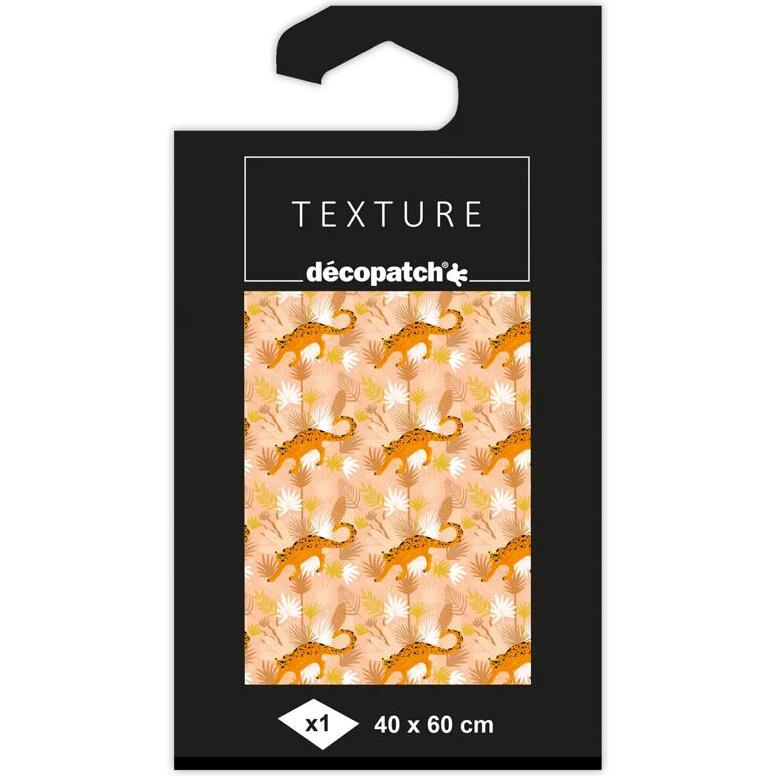 Papier Texture Décopatch n°819 -1 feuille 40x60cm - Orange