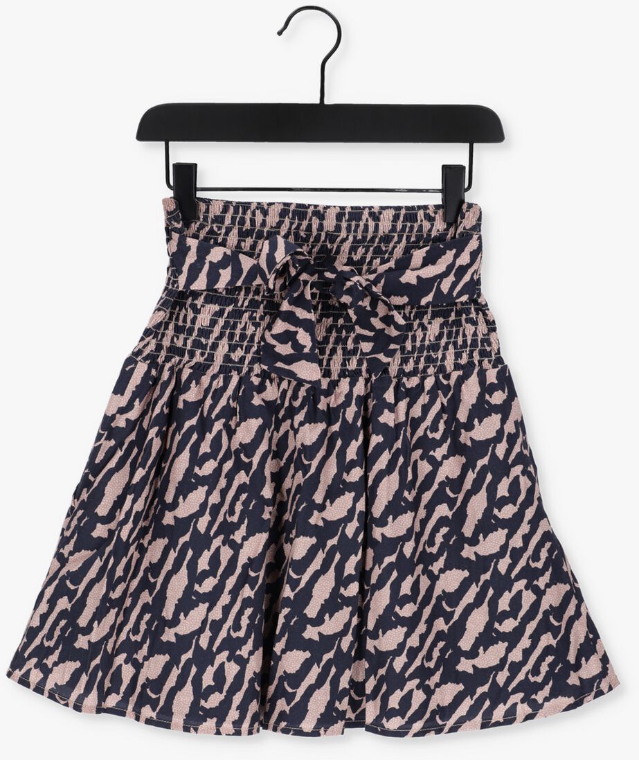NOBELL blauwe nobell minirok nila short skirt with smocked waistband