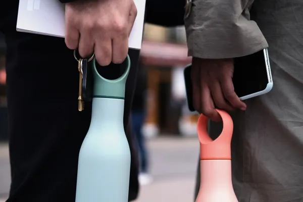 Joseph Joseph Loop 500ml Sta. Steel Coral Vac.Ins.Water Bottle