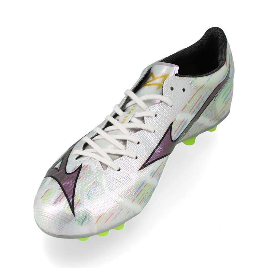 Mizuno Alpha II Made in Japan AG - Blanc/Silver Iridescent/Noir