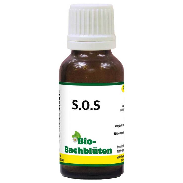 Bio-Bachblüten SOS vet. (für Tiere), 20 ml