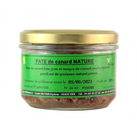 Mas Terregalls - Pâté de canard nature