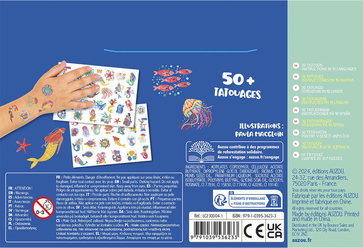 Auzou Auzou - Tatoveringer - Havfruer