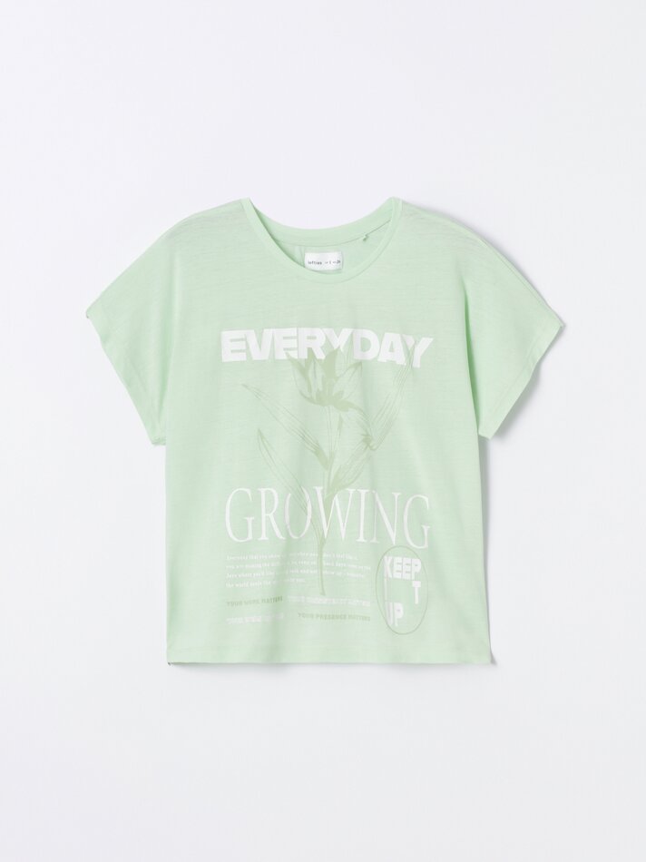 Conjunto de pijama estampado - Verde claro