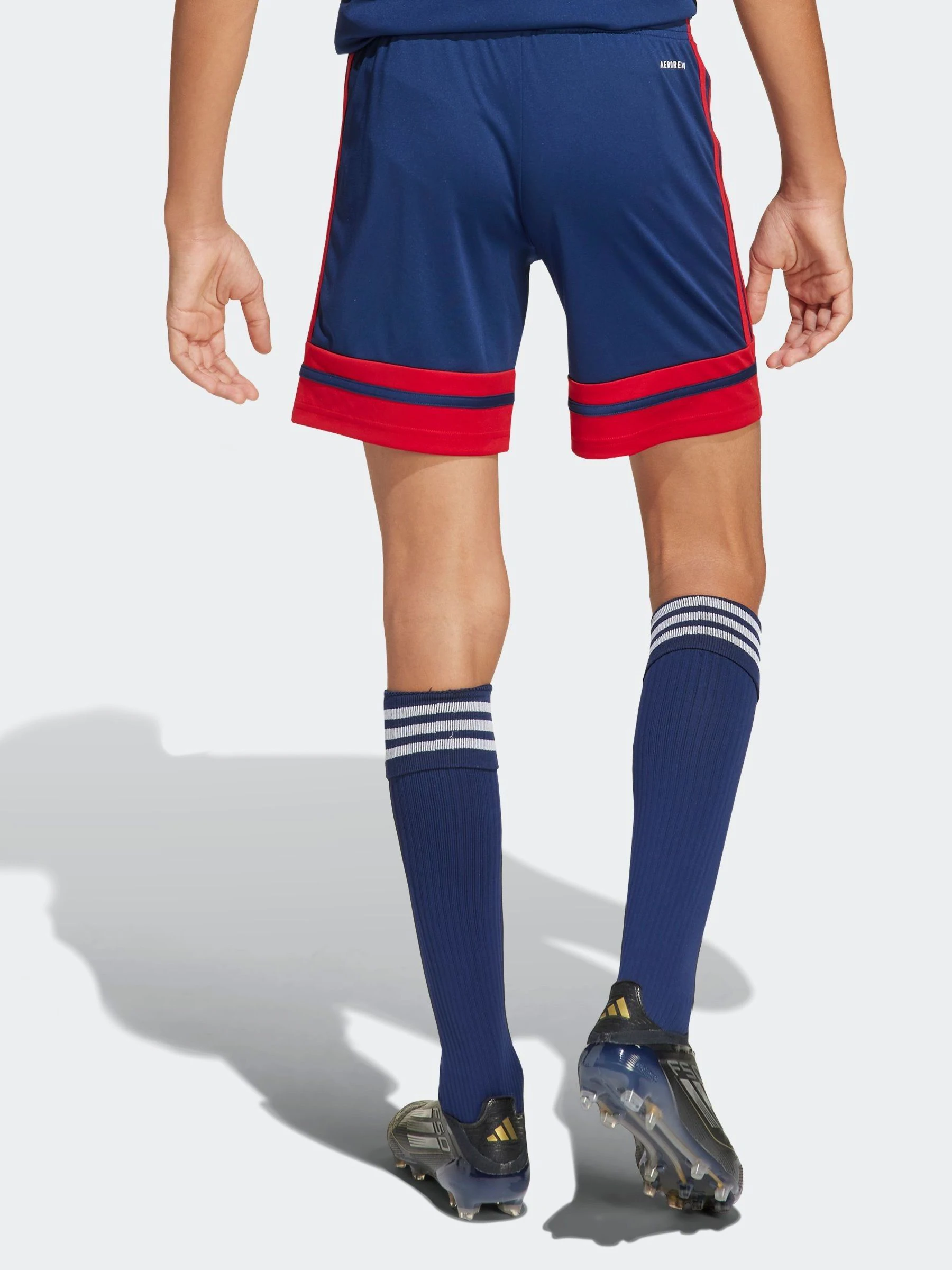 Marineblauw/rood - adidas Squadra 25 kindershorts