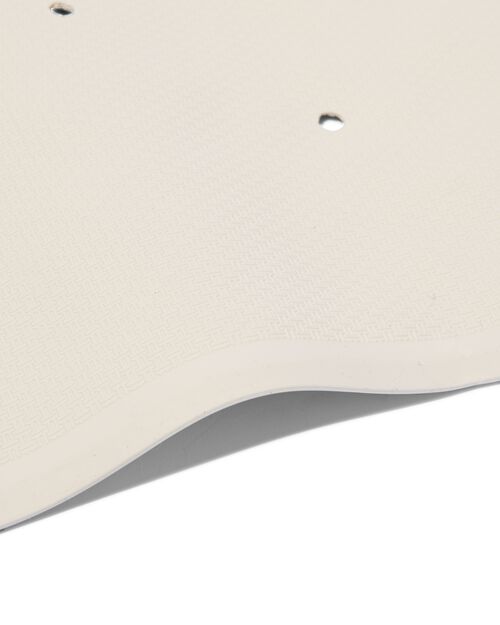tapis de bain 53x53 caoutchouc antidérapant blanc