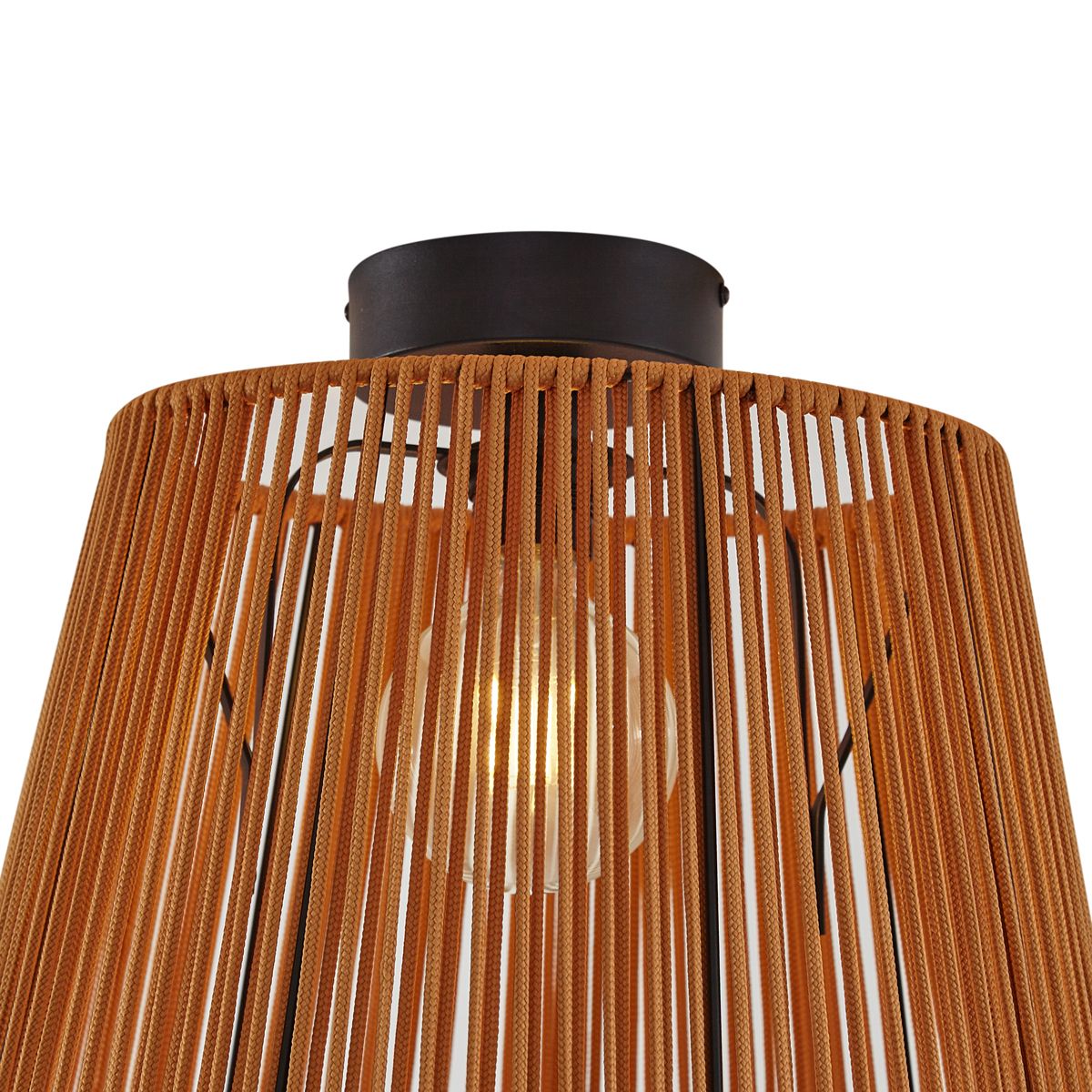 Japandi buiten plafondlamp met oranje touw IP54 - Jayla