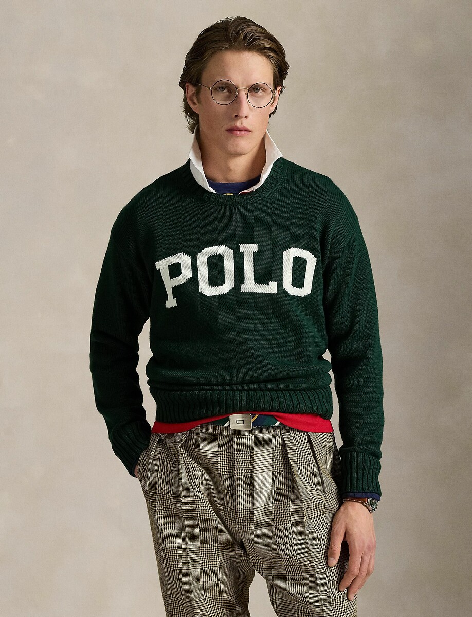 POLO RALPH LAUREN<br>Suéter de gola redonda