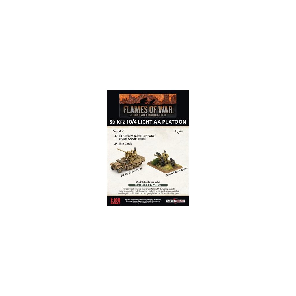 Flames of War - SdKfz 10/4 Light AA Platoon