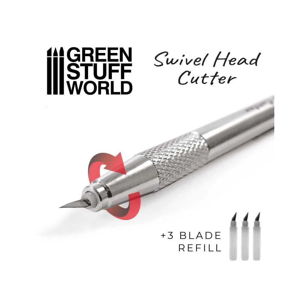 Green Stuff World - Couteau de Modélisme à Tête Pivotante