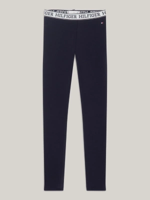 Calça legging comprida com cós elástico e logo Monotype da Hilfiger