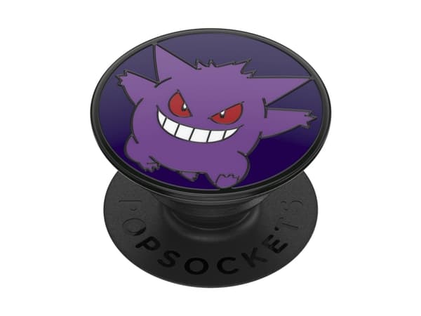 PopSockets Pokémon - Enamel Glow-in-the-dark Gengar, Grep, Fiolett, Metall, Universell, 1 stykker, 38,8 mm