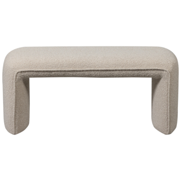 WOOOD halbank Milan beige bouclé stof