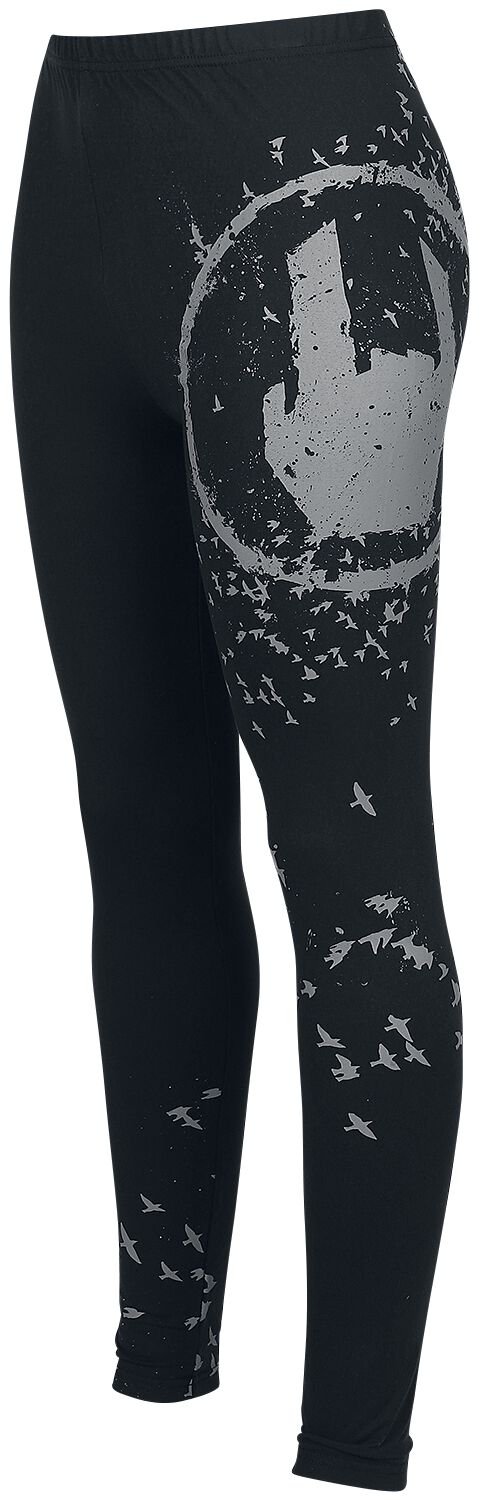 Leggings Noir Imprimé Rockhand | Collection EMP Stage Legging