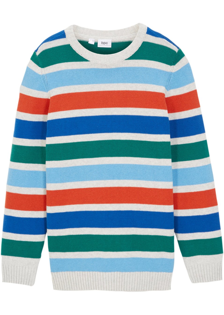 Pull en maille garçon avec rayures