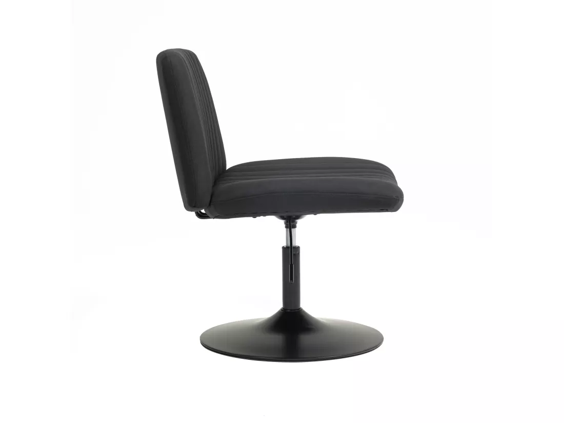 chaise longue EMILY chaise de relaxation réglable en hauteur rotative à 360° noir