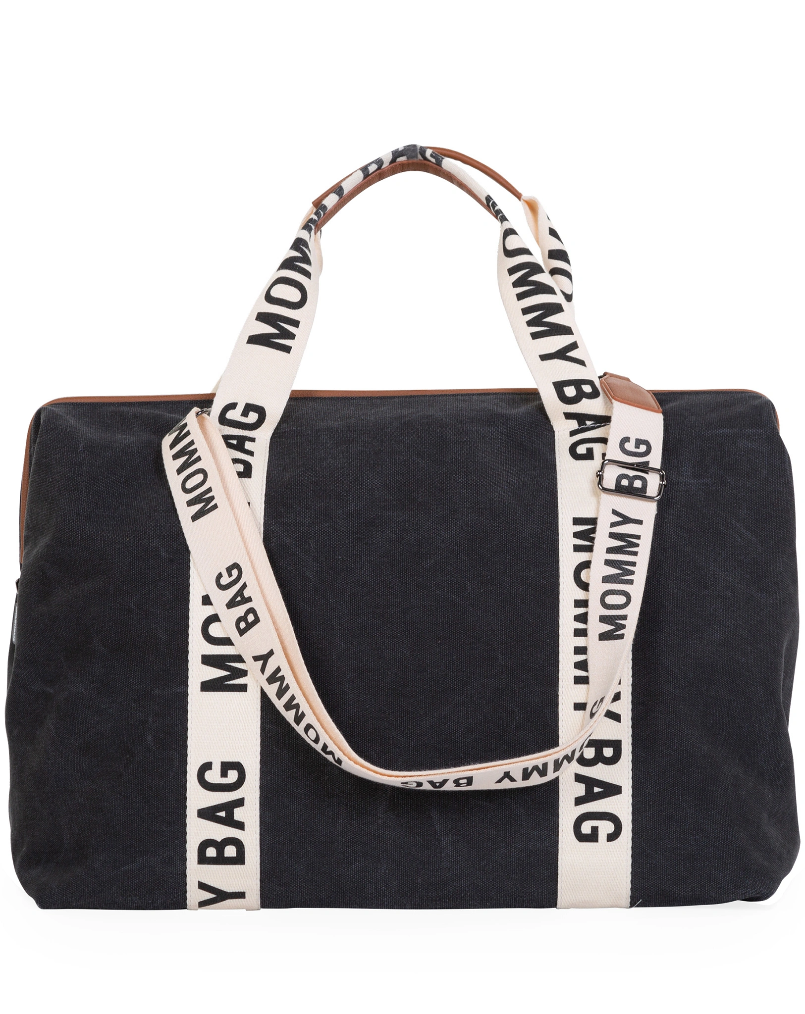 Canvas-Wickeltasche MOMMY BAG SIG (55x35x40) in black