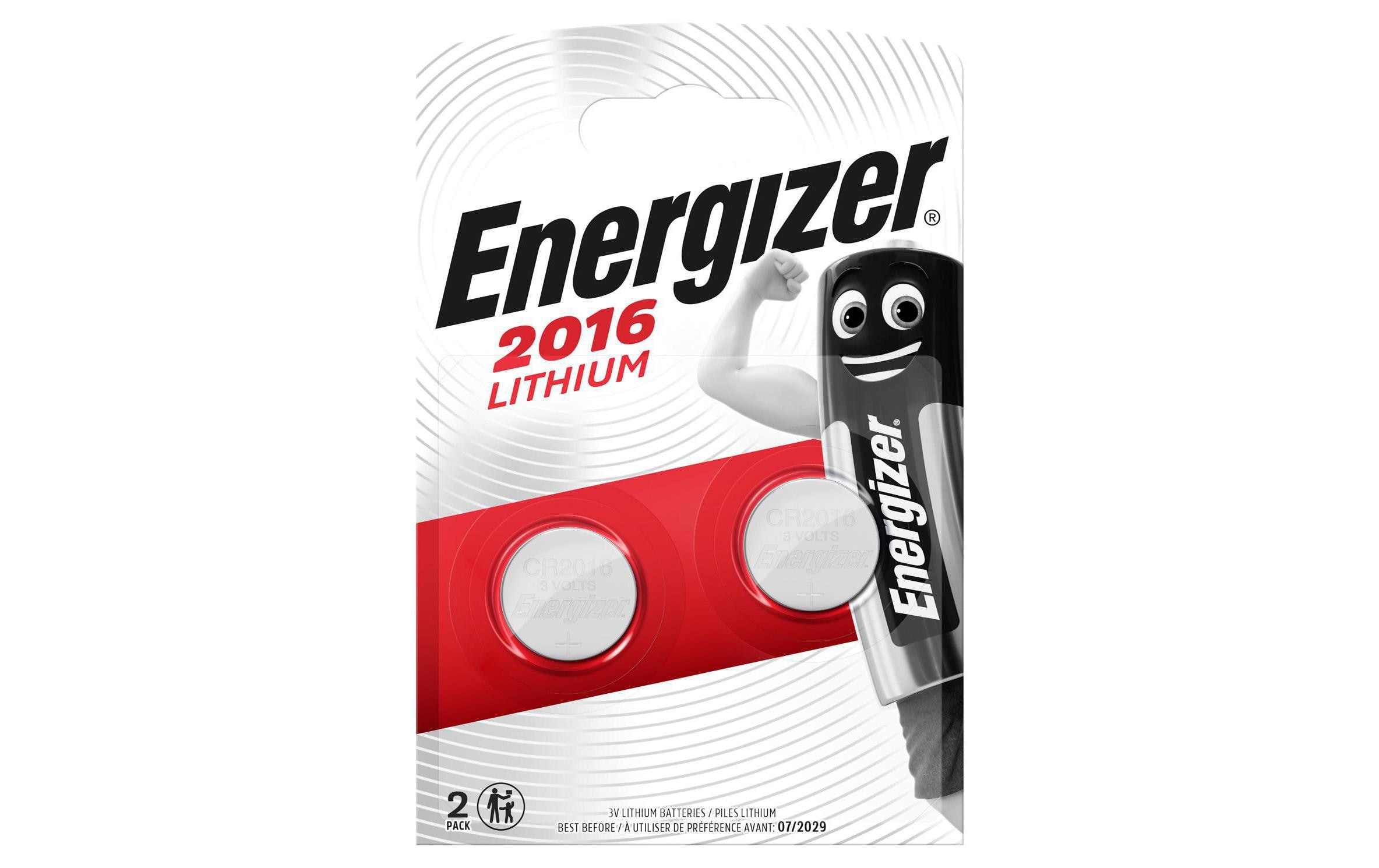 Knopfzelle Lithium CR-2016 , 2 StückTyp Knopfzelle, 2 Stück