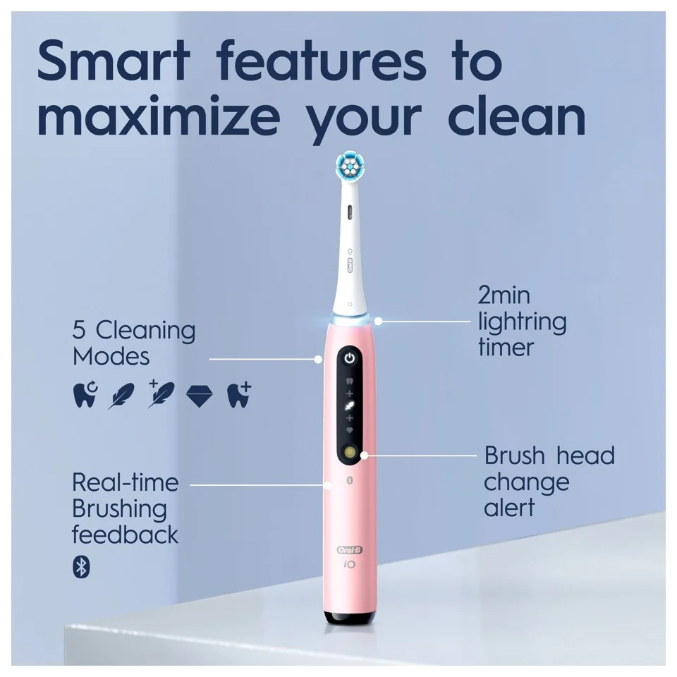 Oral-B - iO5s Blush Pink Elektrisk Tandbørste