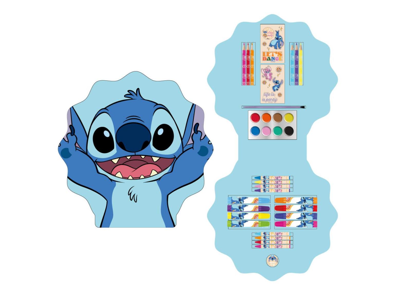 SET CAIXA PINTURA STITCH