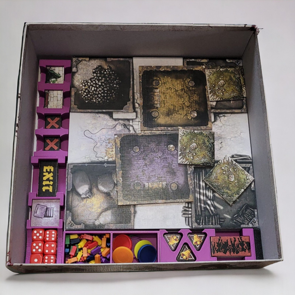 Zombicide - Black Plague : Rangement insert violet compatible