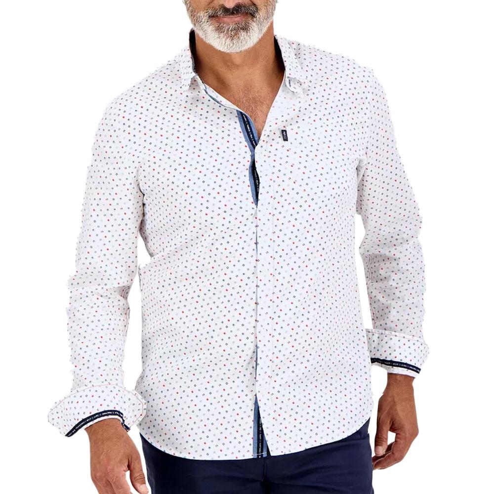 TBS Chemise Manches Longues Blanche Homme TBS ENNIOCHE