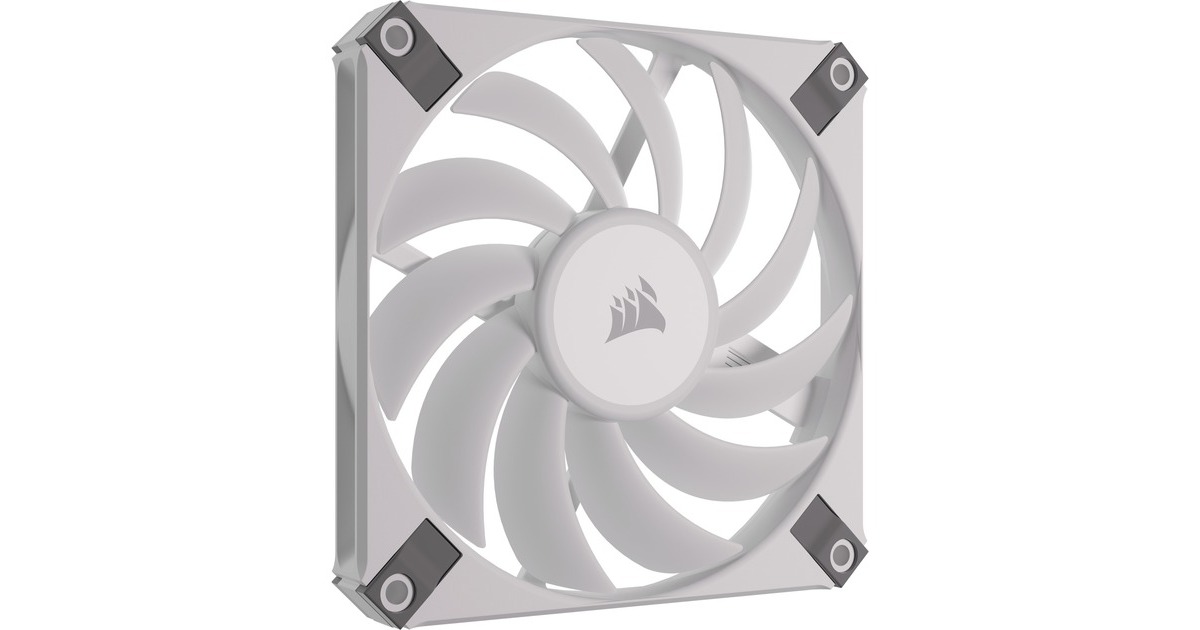 CorsairiCUE AF120 RGB SLIM 120 mm Duoset case fans  (Wit, 2 stuks, 120 x 120 x 15 mm, PWM, Incl. Lighting Node CORE)