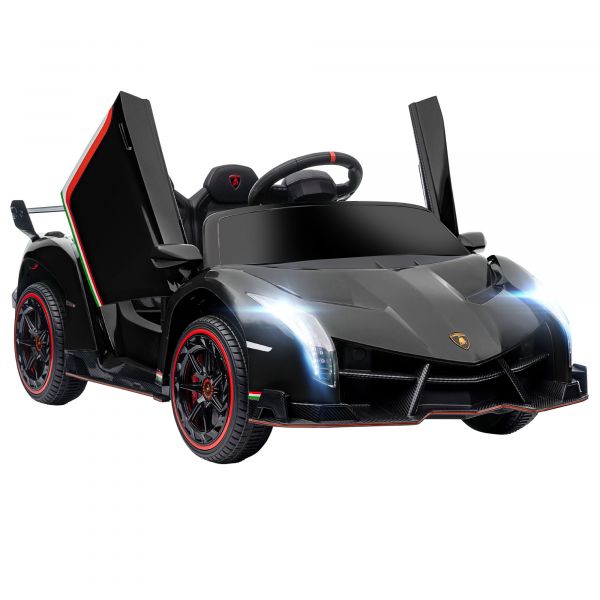 HomCom Carro Elétrico Lamborghini 12V Preto