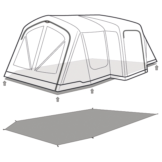 Outwell - Footprint Montana 6 Air - Toile de sol