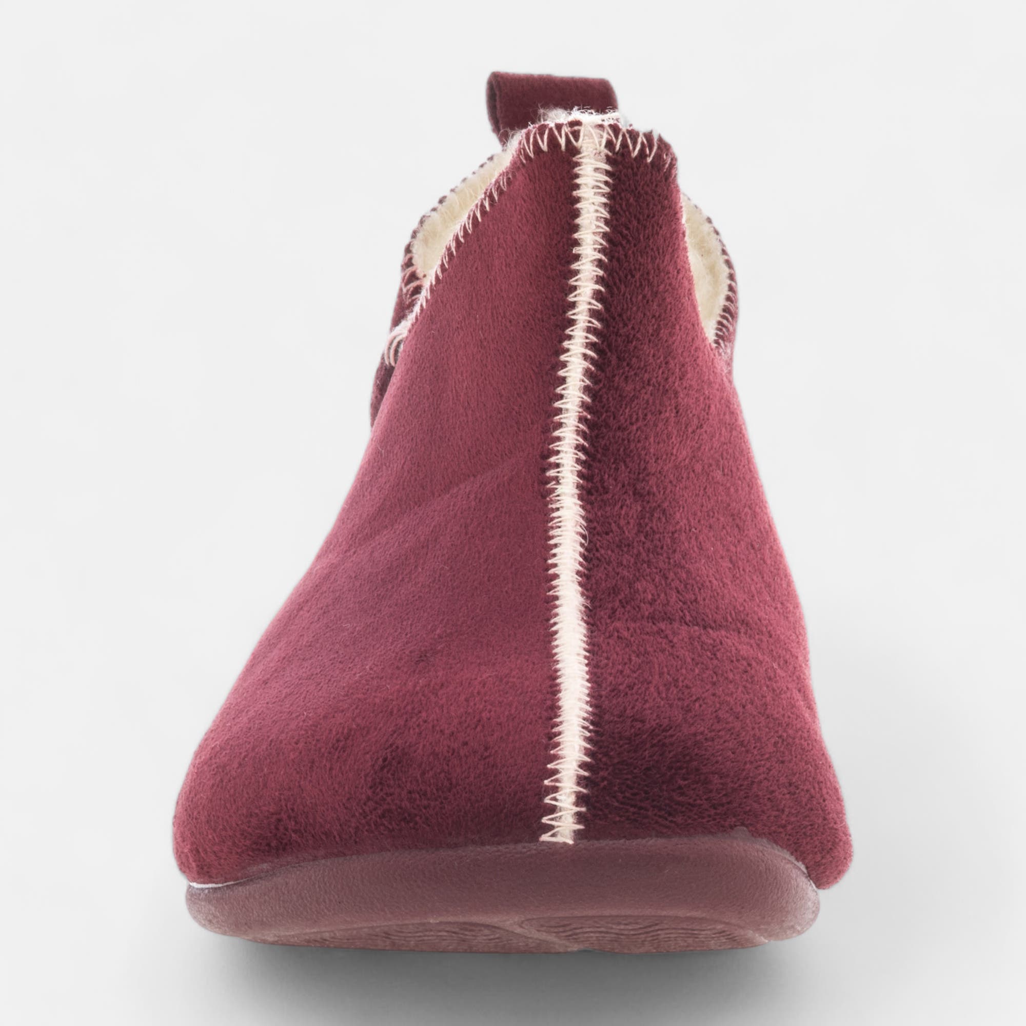 Pantoufles pieds sensibles Femme bordeaux