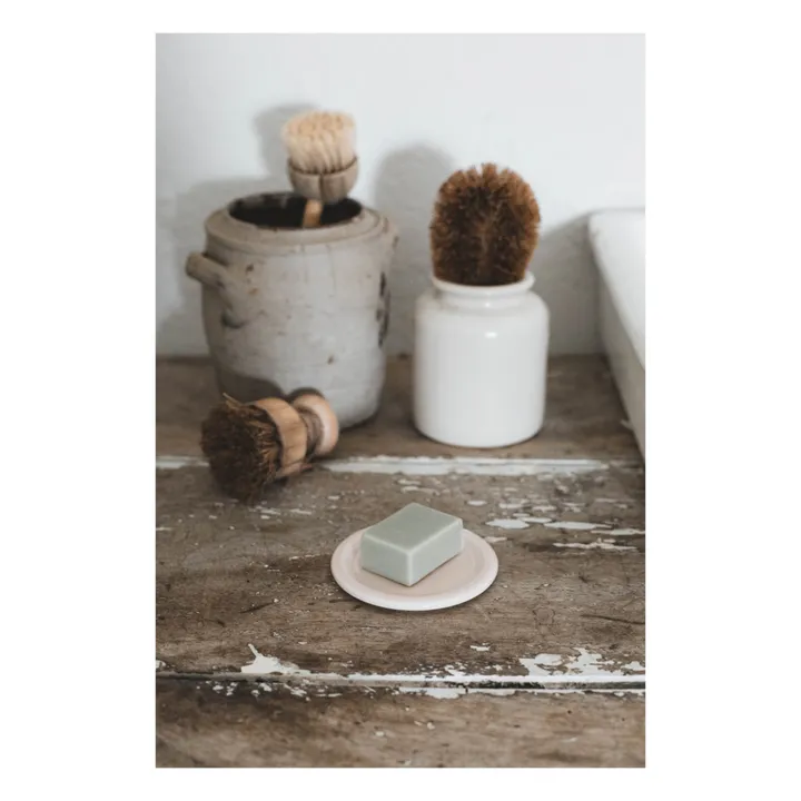 Jars Céramistes Porte savon Cantine en céramique | Rose buvard