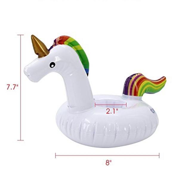Aufblasbarer Becherhalter Getränkekühler - Einhorn Unicorn