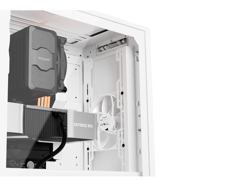 be quiet! PC-Gehäuse Pure Base 501 Airflow Window Weiss Vielseitiges ATX-Gehäuse mit Seitenfenster