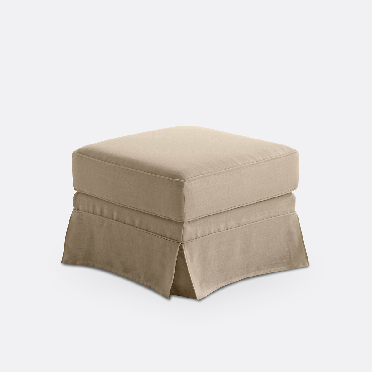 LA REDOUTE INTERIEURS<br>Puff em linho grosso, conforto superior, Adelia
