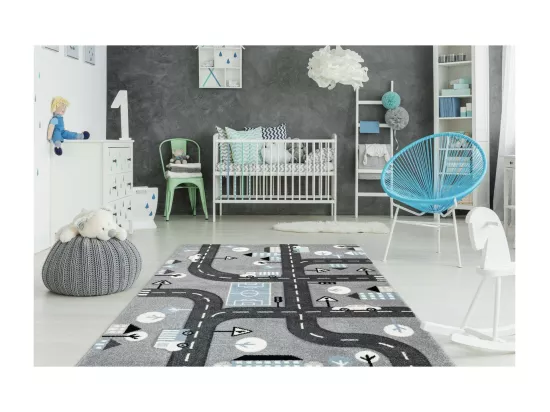 Tapis de Chambre Enfant Voiture 