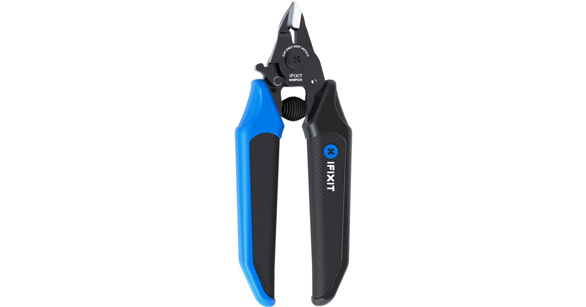 iFixitMandible Flush Cutters kniptang  (Zwart/blauw)