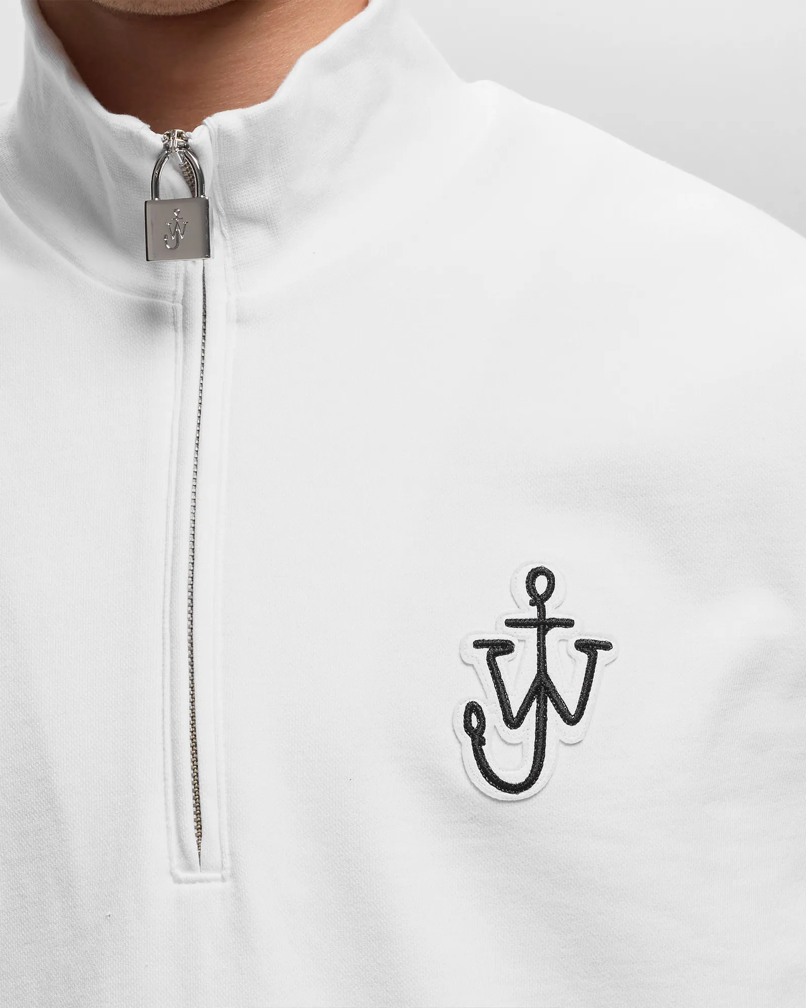 JW Anderson PADLOCK HALF ZIP SWEATSHIRT