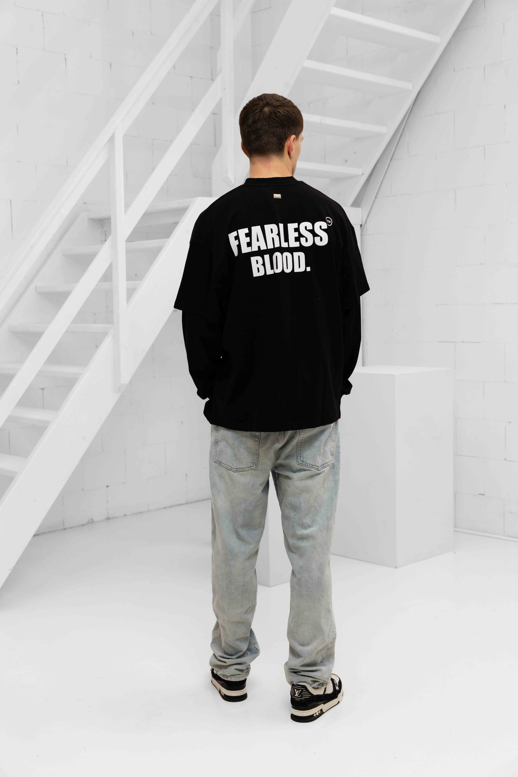 Fearless Blood Suprise Longsleeve Shirt Heren Zwart