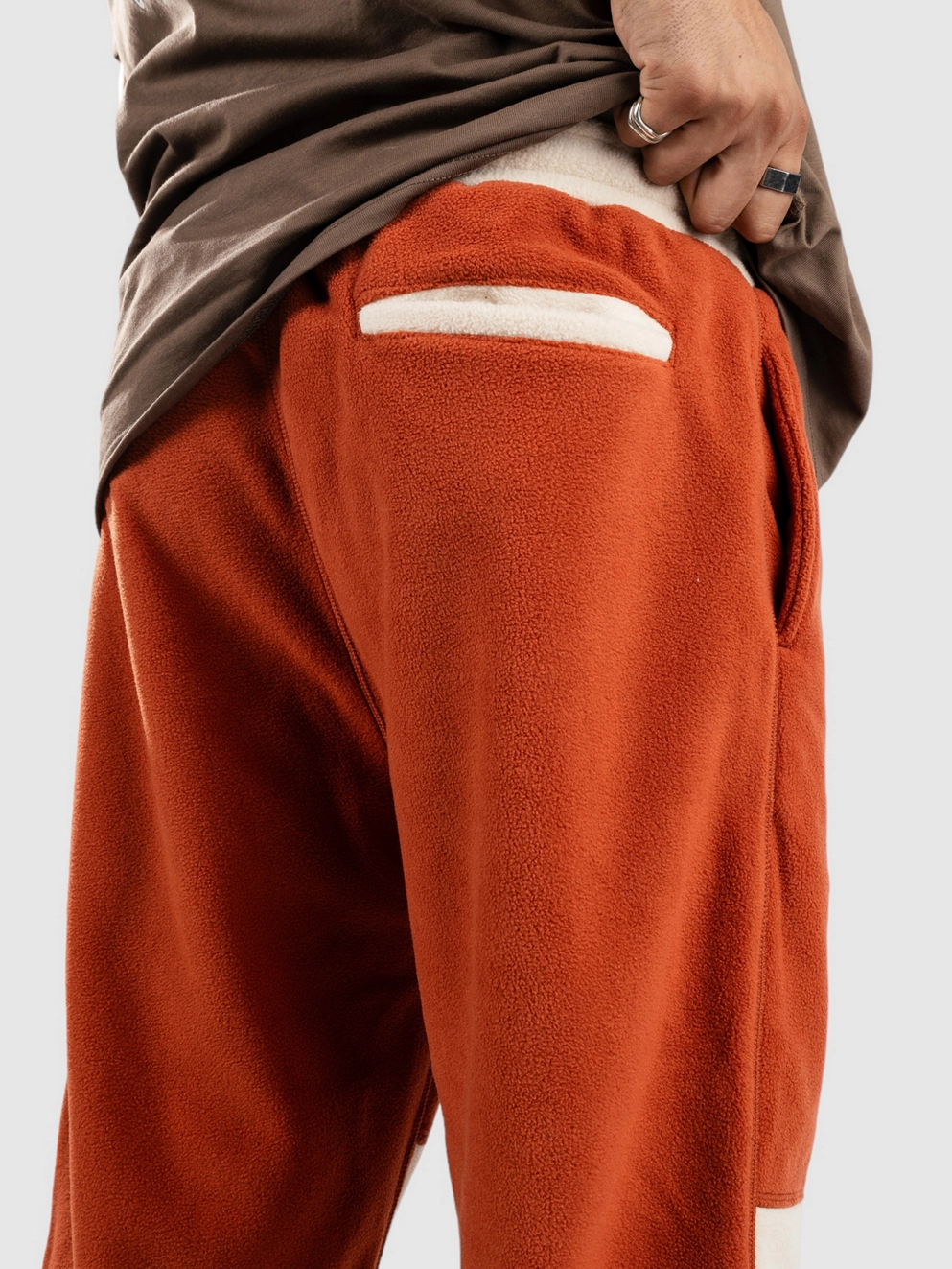 Santa Cruz Opus Dot Label Polar Sweatpants baked clay/chalk