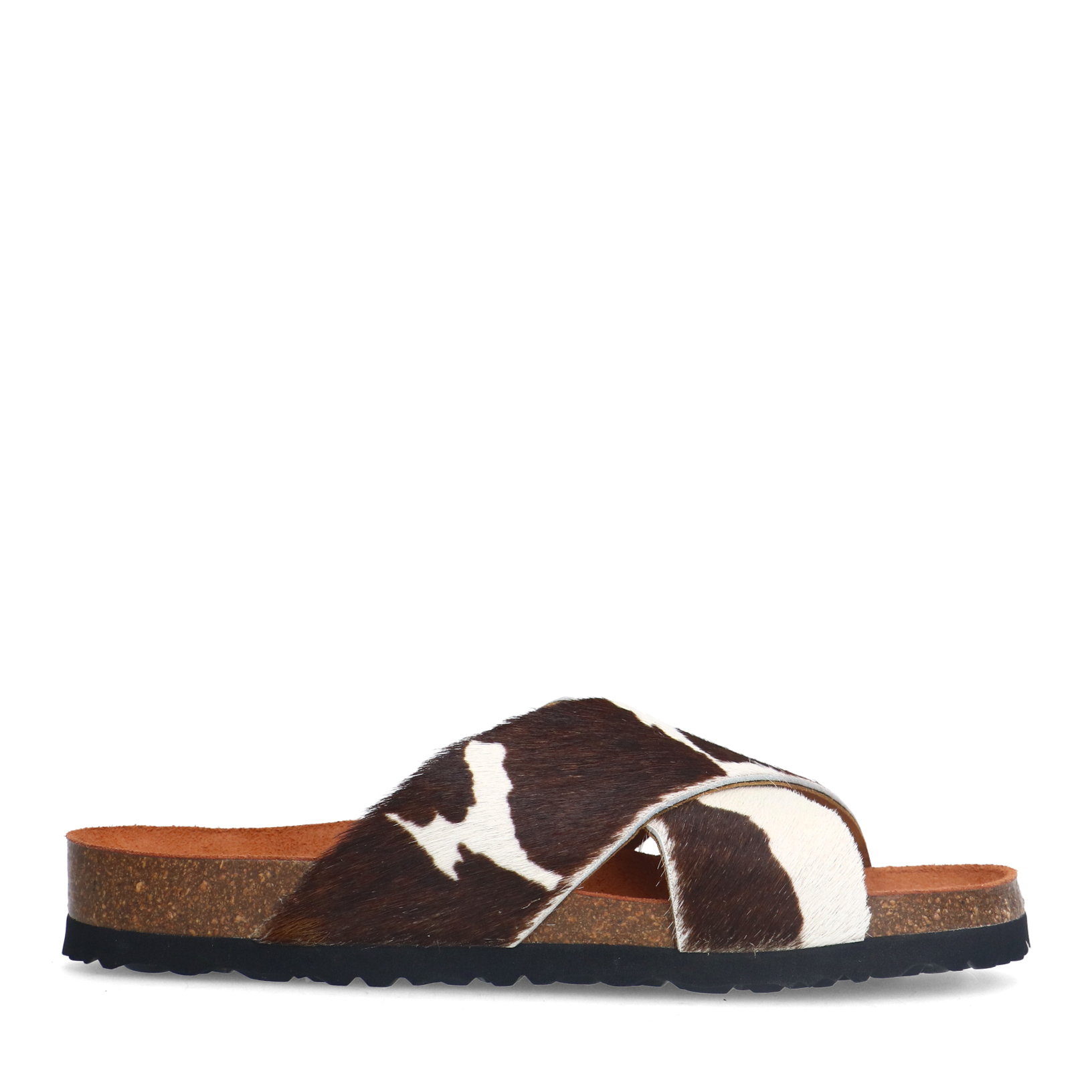 Slippers met cow print