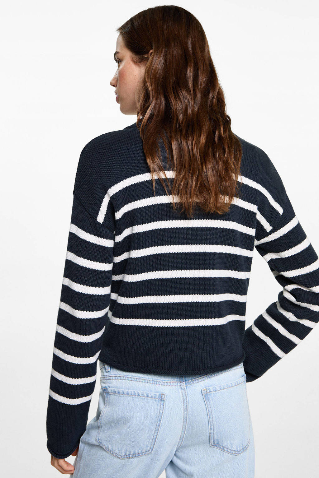 MANGO TEEN gebreide trui donkerblauw