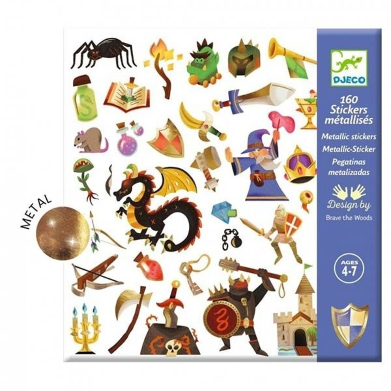 Djeco | Stickers | Middeleeuwse fantasie