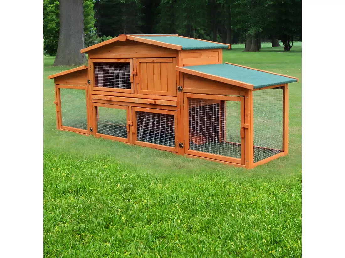 Cage Clapier Enclos lapin  pour lapins.Modele 043 etable du roi