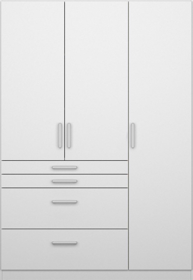 rauch Drehtürenschrank »Kleiderschrank Schrank Garderobe Garderobenschrank Topseller HOMBURG« mit viel Stauraum, oberer Schubkasten mit Einteilung MADE IN GERMANY