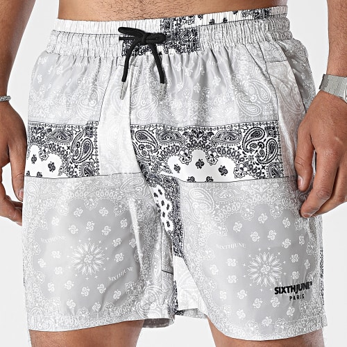 Short De Bain Beige Bandana
