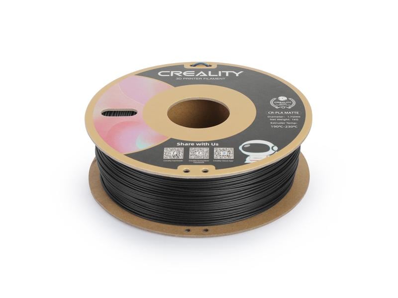 Creality Filament PLA, Mattschwarz, 1.75 mm, 1 kg 1.75 mm PLA Filament für 3D Drucker