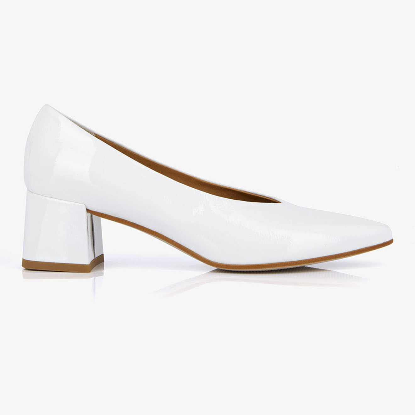 Mellow Yellow Escarpins en Cuir Pina blancs - Talon 5 cm
