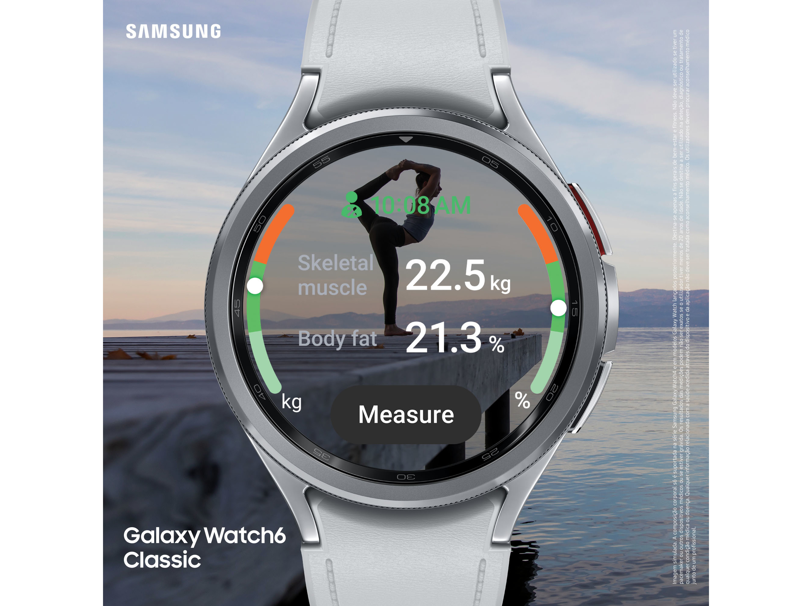 SMARTWATCH SAMSUNG WATCH6 CLASSIC 47MM BLUETOOTH PRETO